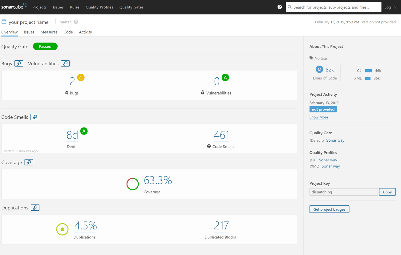 Analyze your project with SonarQube using a docker container